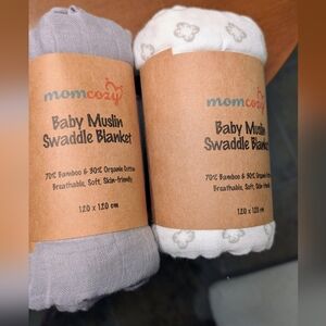 Momcozy Baby Muslin Swaddle Blanket Set, New Without Tags
